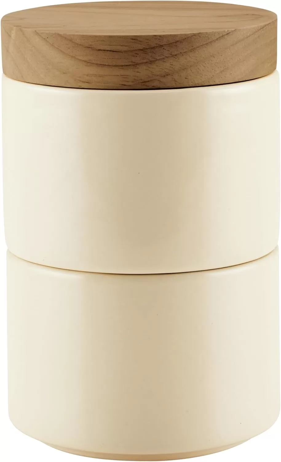 imageRachael Ray Ceramics Stacking SpiceSeasoning Box Set with Lid 2 Piece Light GrayAlmond
