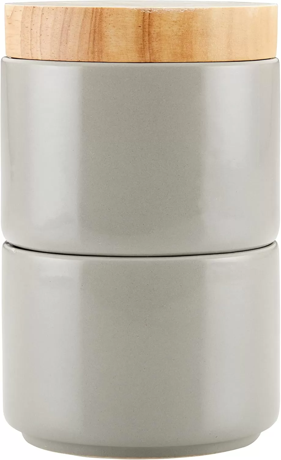 imageRachael Ray Ceramics Stacking SpiceSeasoning Box Set with Lid 2 Piece Light GrayLight Gray