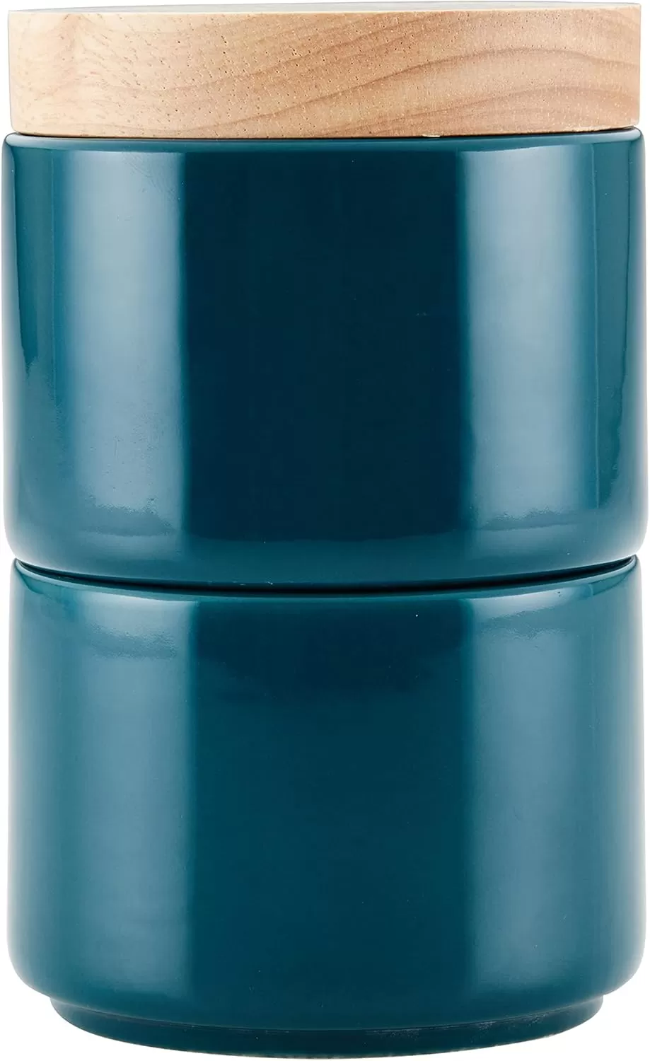 imageRachael Ray Ceramics Stacking SpiceSeasoning Box Set with Lid 2 Piece Light GrayTeal