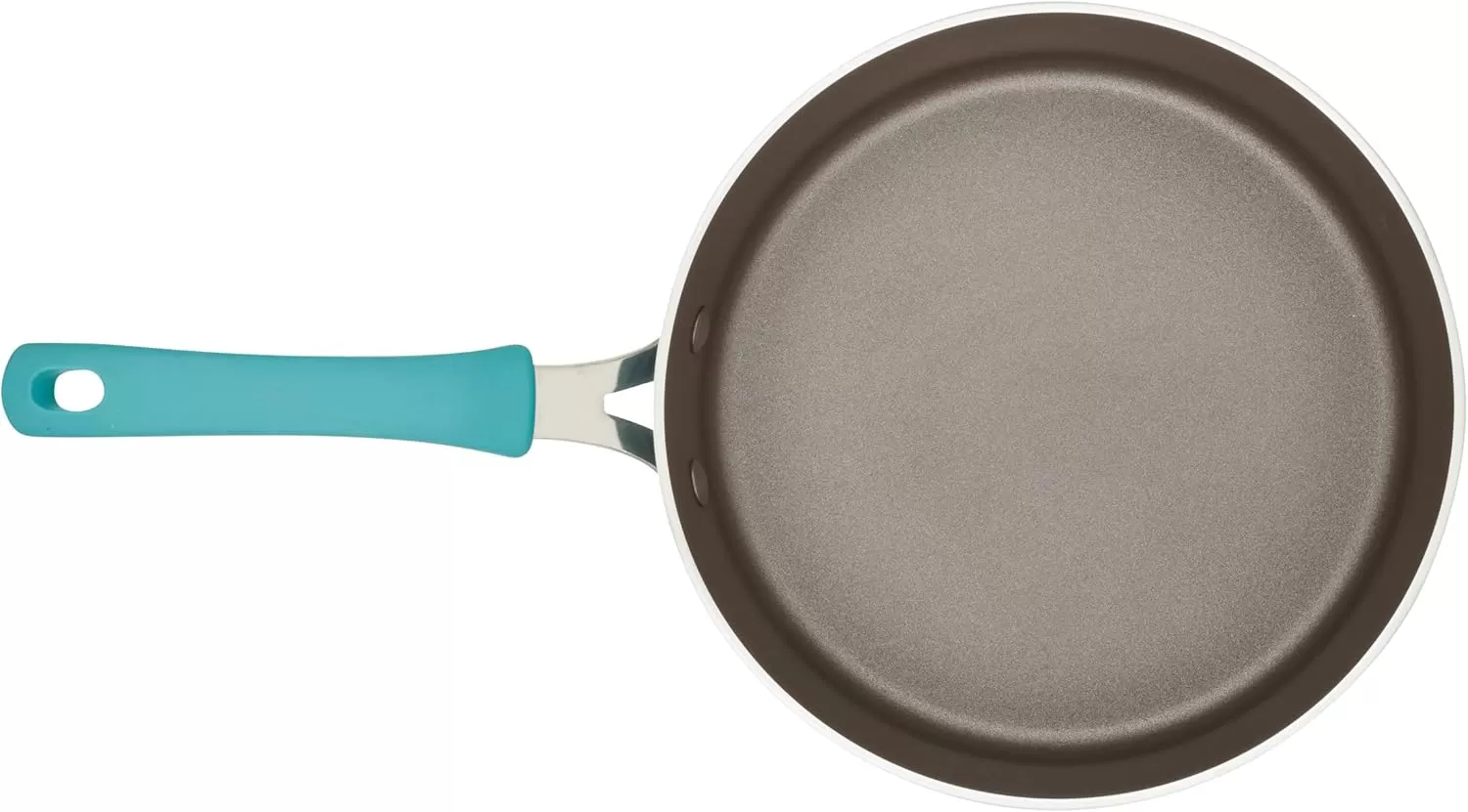 imageRachael Ray Cook  Create Nonstick Cookware Saute Pan with Lid 3 Quart  OrangeAgave Blue