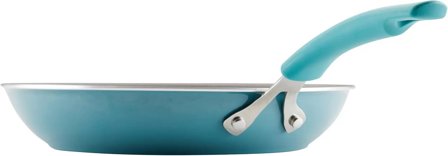 imageRachael Ray Cook  Create Nonstick Frying PansSkillet Set 95 Inch and 1175 Inch RedAgave Blue