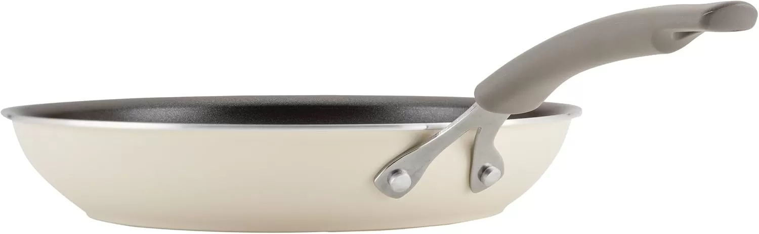 imageRachael Ray Cook  Create Nonstick Frying PansSkillet Set 95 Inch and 1175 Inch RedAlmond
