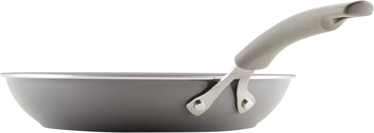 imageRachael Ray Cook  Create Nonstick Frying PansSkillet Set 95 Inch and 1175 Inch RedGray