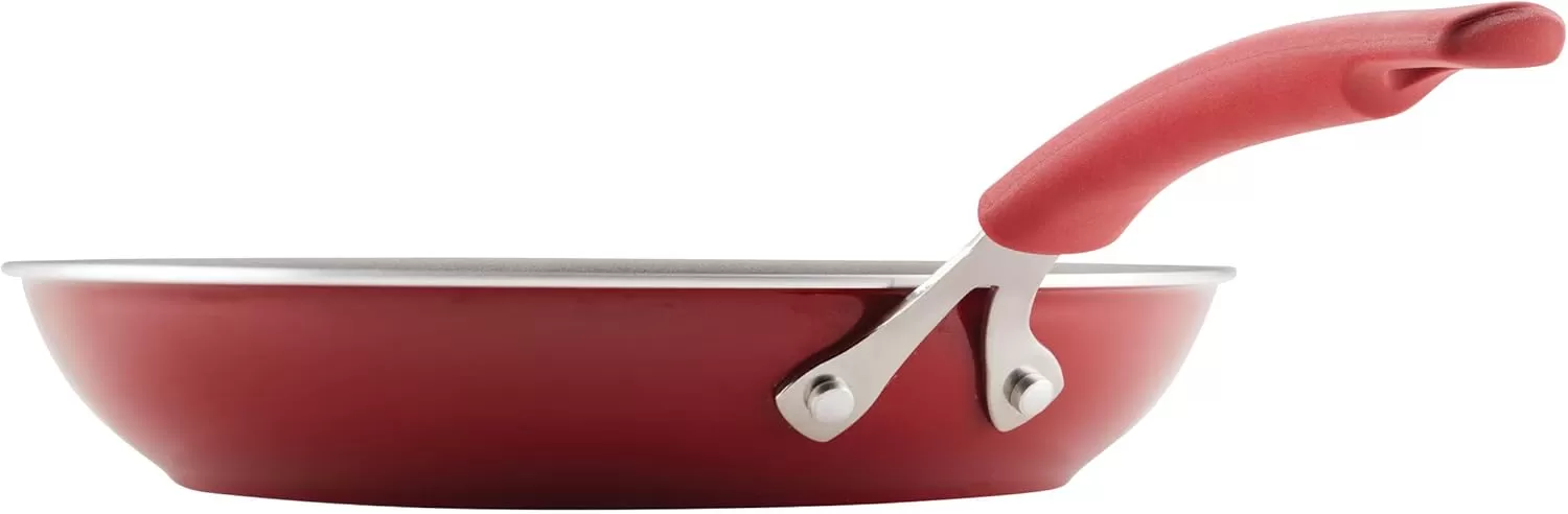 imageRachael Ray Cook  Create Nonstick Frying PansSkillet Set 95 Inch and 1175 Inch RedRed