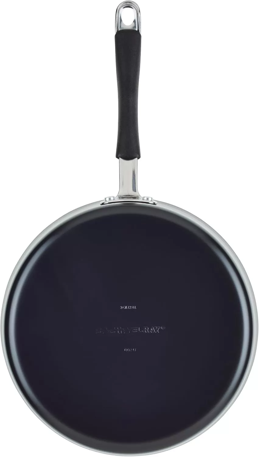 imageRachael Ray Cucina Ceramic Nonstick Saute Pan with Lid 3 Quart Non Stick Sauteuse Pan Dishwasher Safe  AlmondPeppercorn