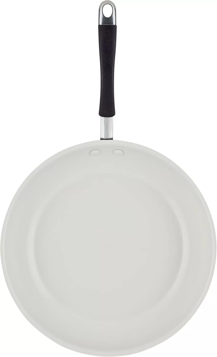 imageRachael Ray Cucina Ceramic Nonstick Saute Pan with Lid 3 Quart Non Stick Sauteuse Pan Dishwasher Safe  AlmondPeppercorn