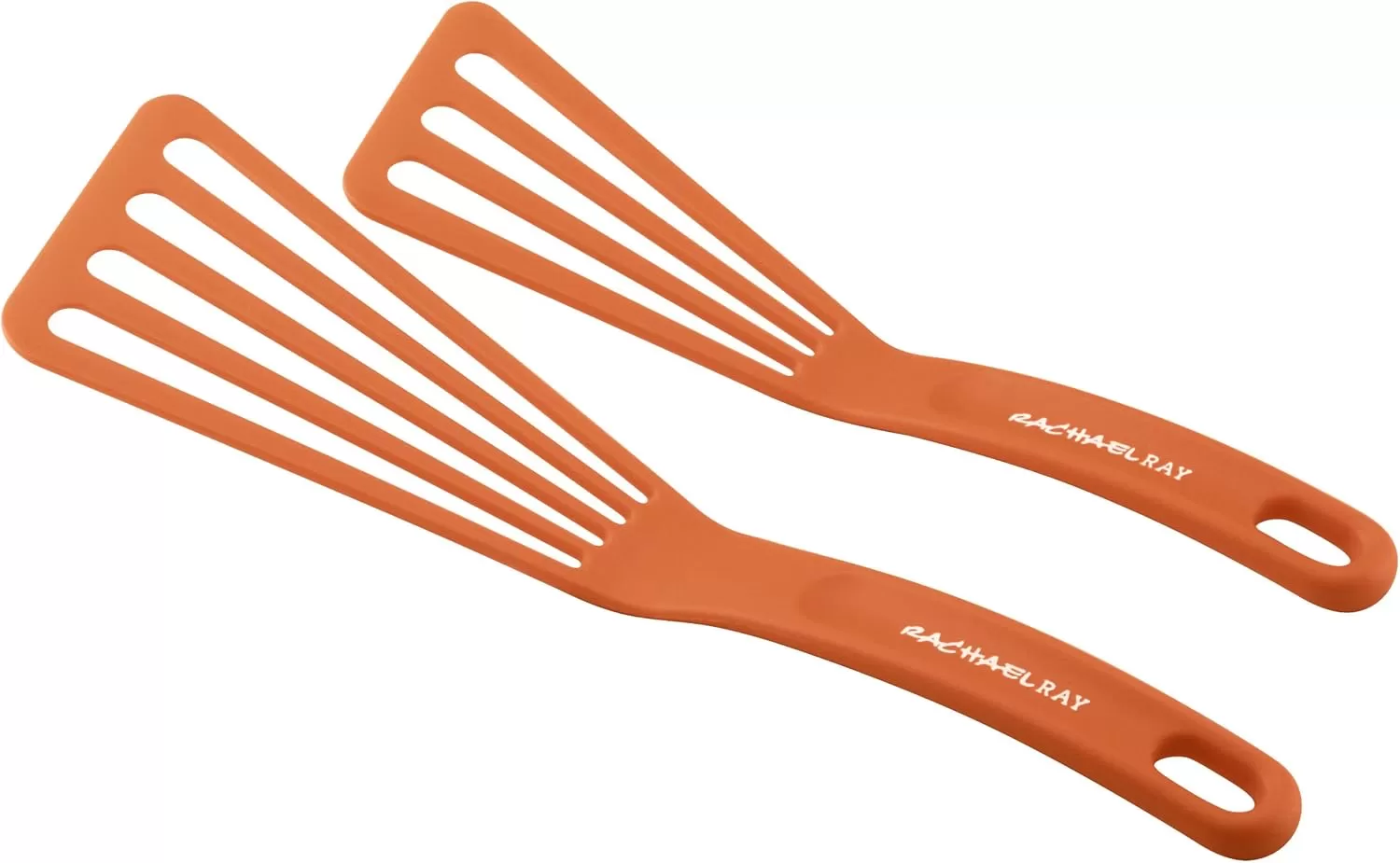 imageRachael Ray KitchenTools and Gadgets Nylon Cooking Utensils  Spatula  Fish Turners  2 Piece RoseOrange