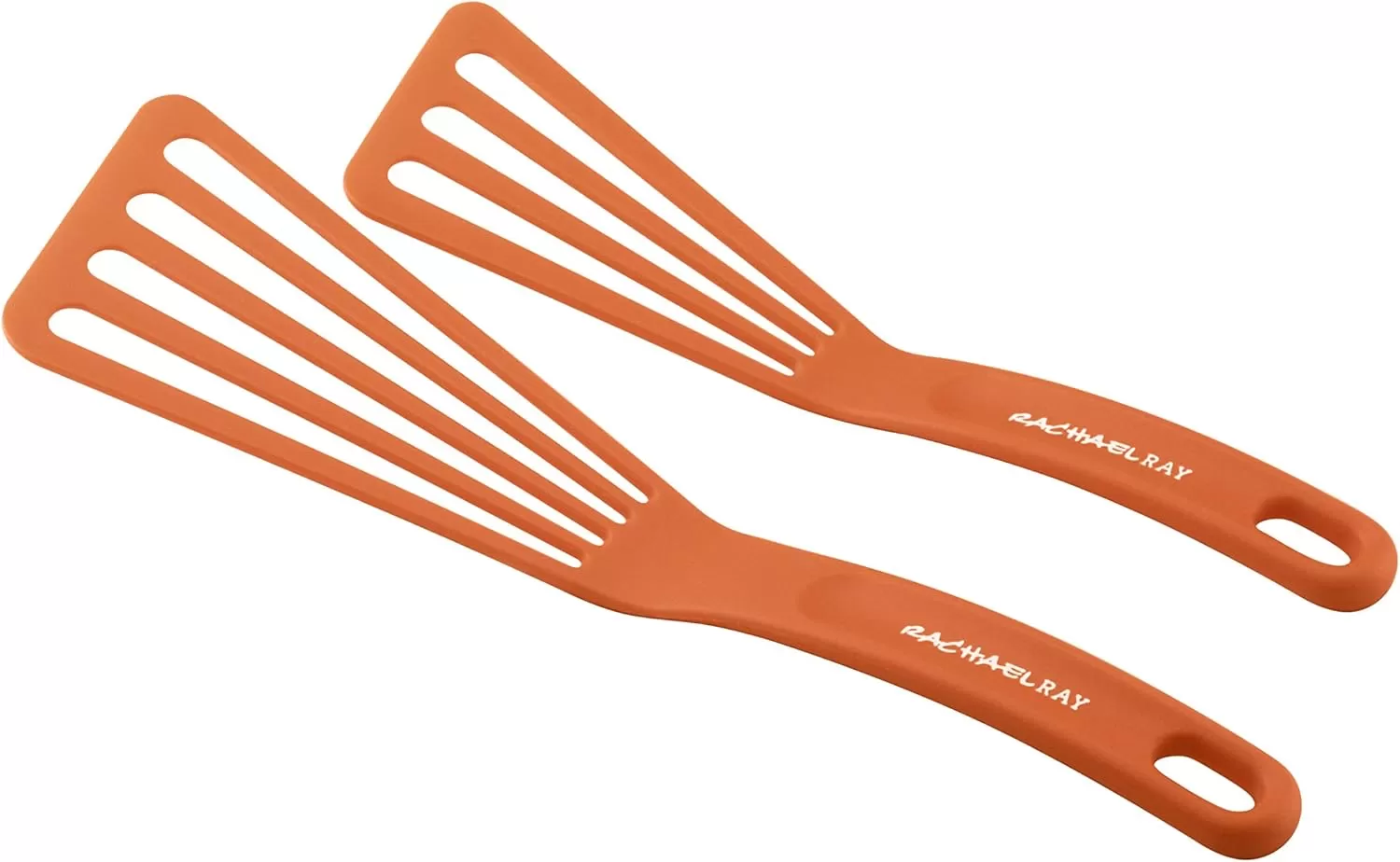 imageRachael Ray KitchenTools and Gadgets Nylon Cooking Utensils  Spatula  Fish Turners  2 Piece RoseOrange