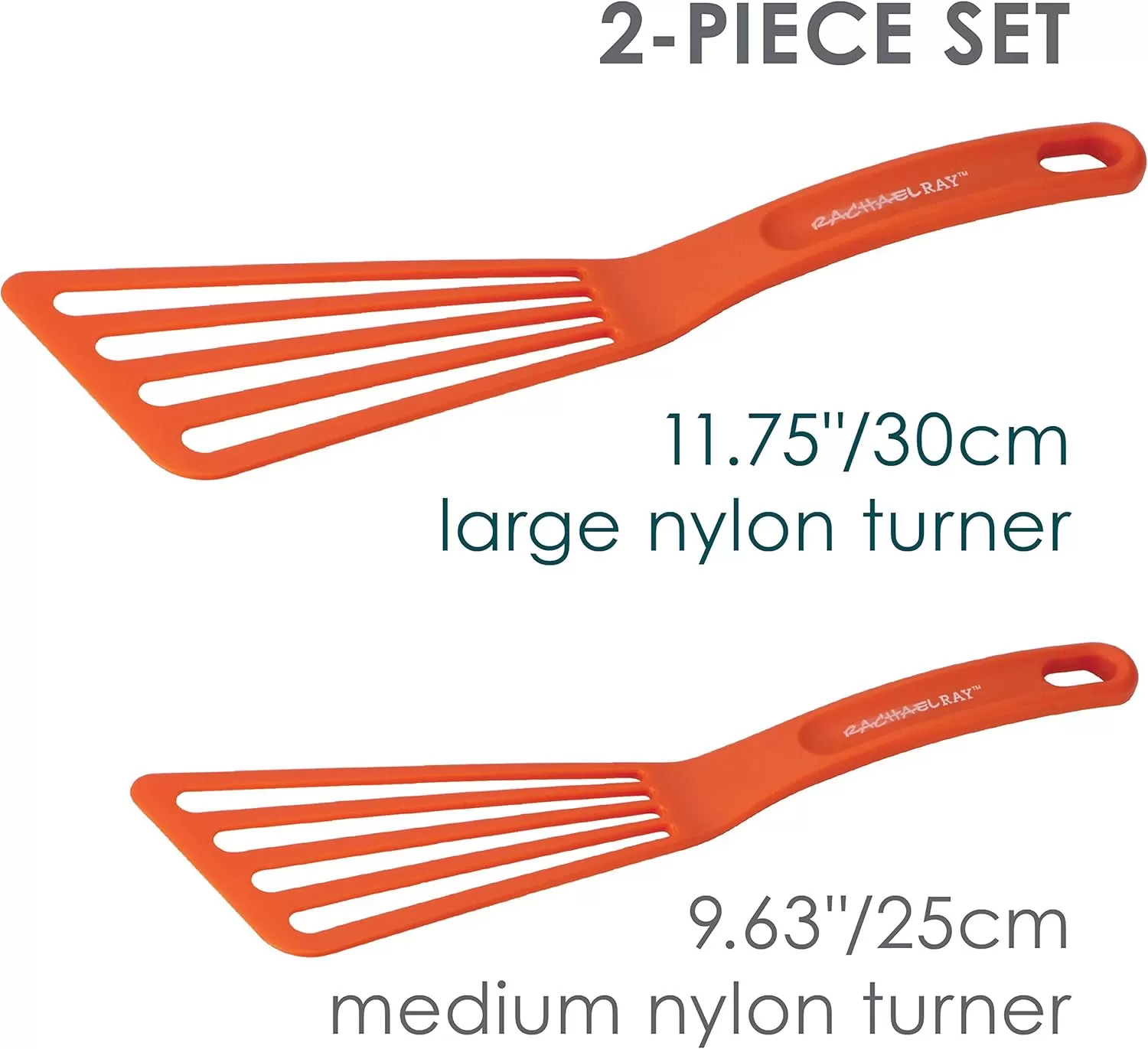 imageRachael Ray KitchenTools and Gadgets Nylon Cooking Utensils  Spatula  Fish Turners  2 Piece RoseRed