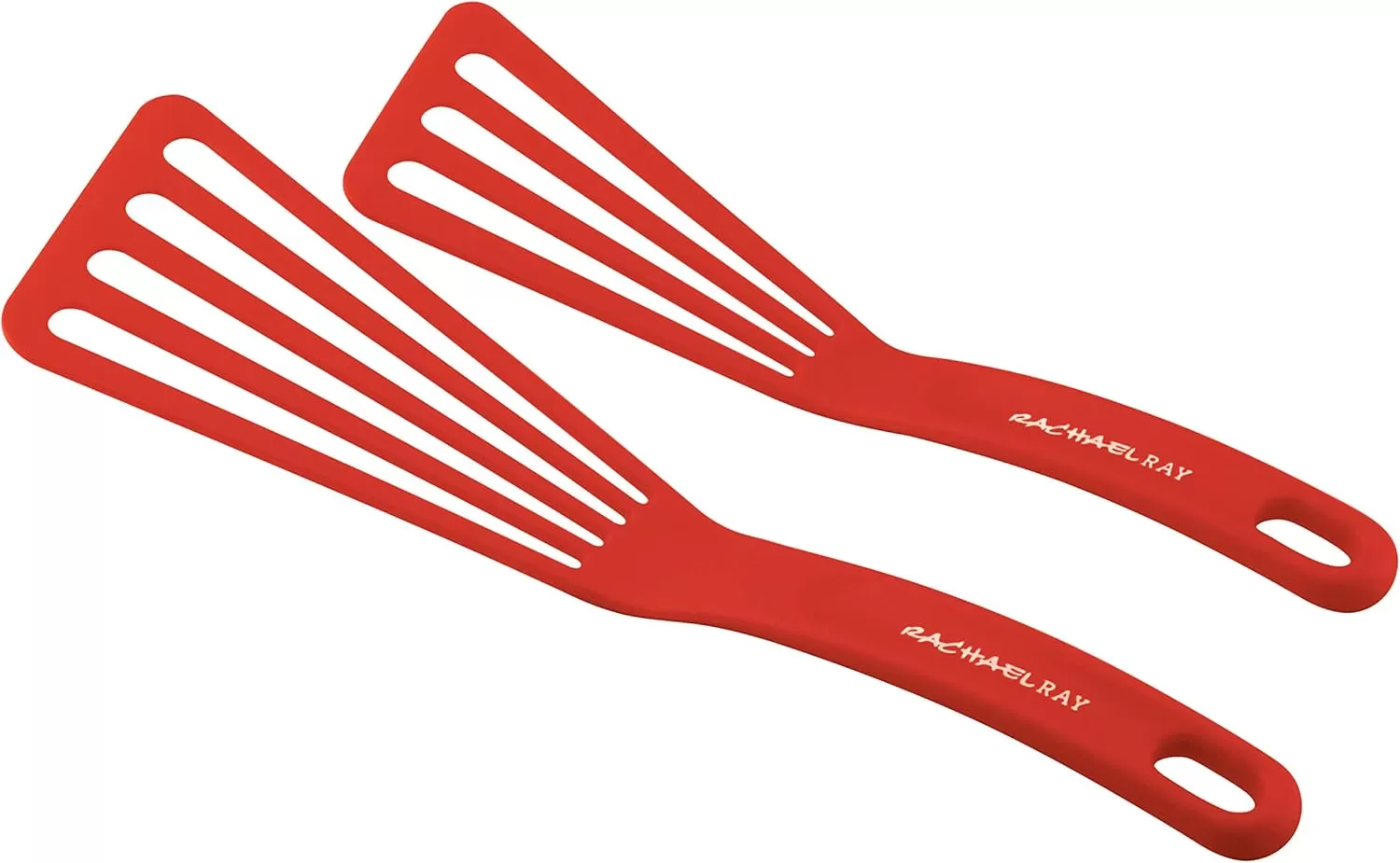 imageRachael Ray KitchenTools and Gadgets Nylon Cooking Utensils  Spatula  Fish Turners  2 Piece RoseRed
