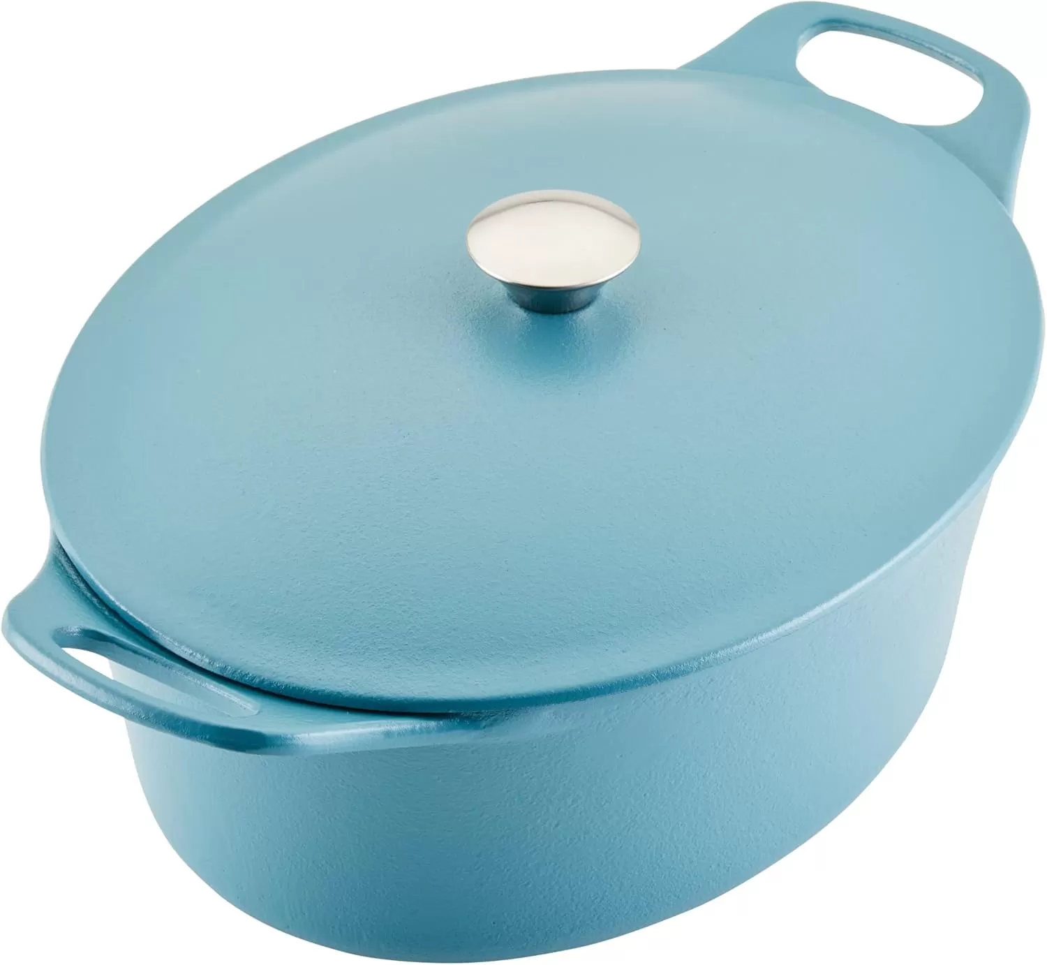 imageRachael Ray NITRO Cast Iron Dutch Oven 65 Quart Agave BlueAgave Blue