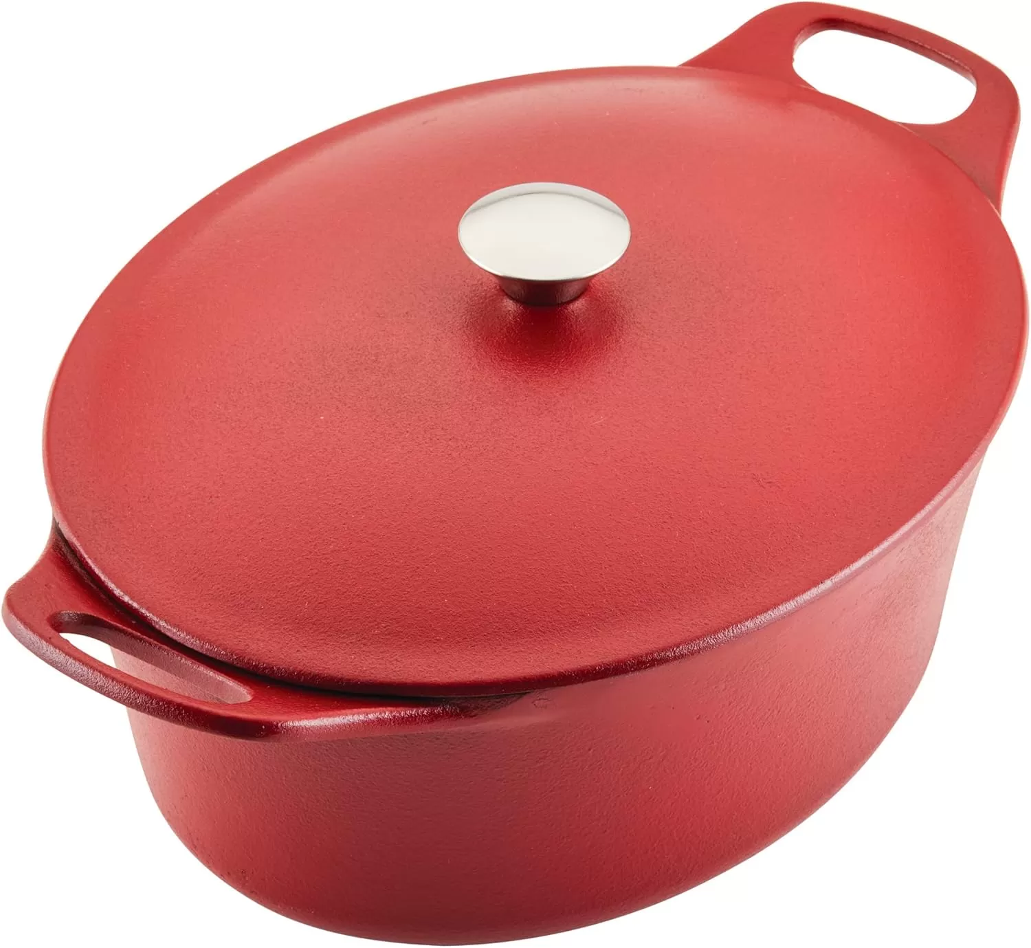 imageRachael Ray NITRO Cast Iron Dutch Oven 65 Quart Agave BlueRed