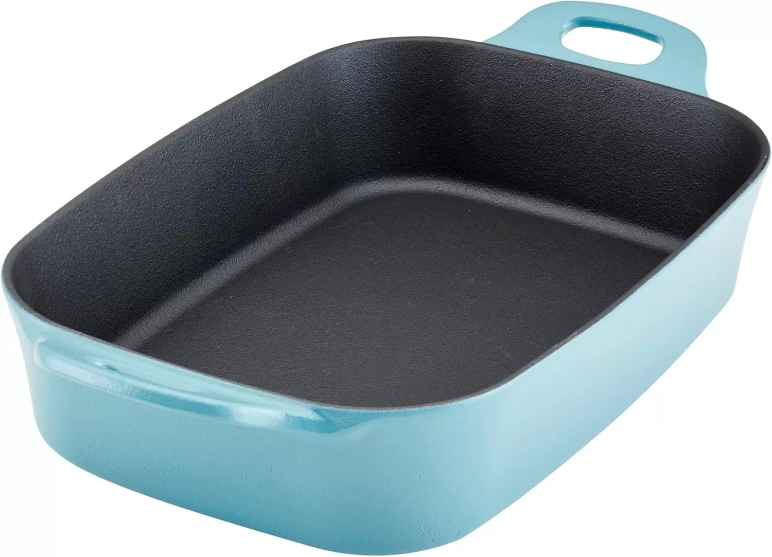 imageRachael Ray NITRO Cast Iron Roasting Lasagna PanBaking Dish RoasterRectangular 9 Inch x 13 Inch RedAgave Blue