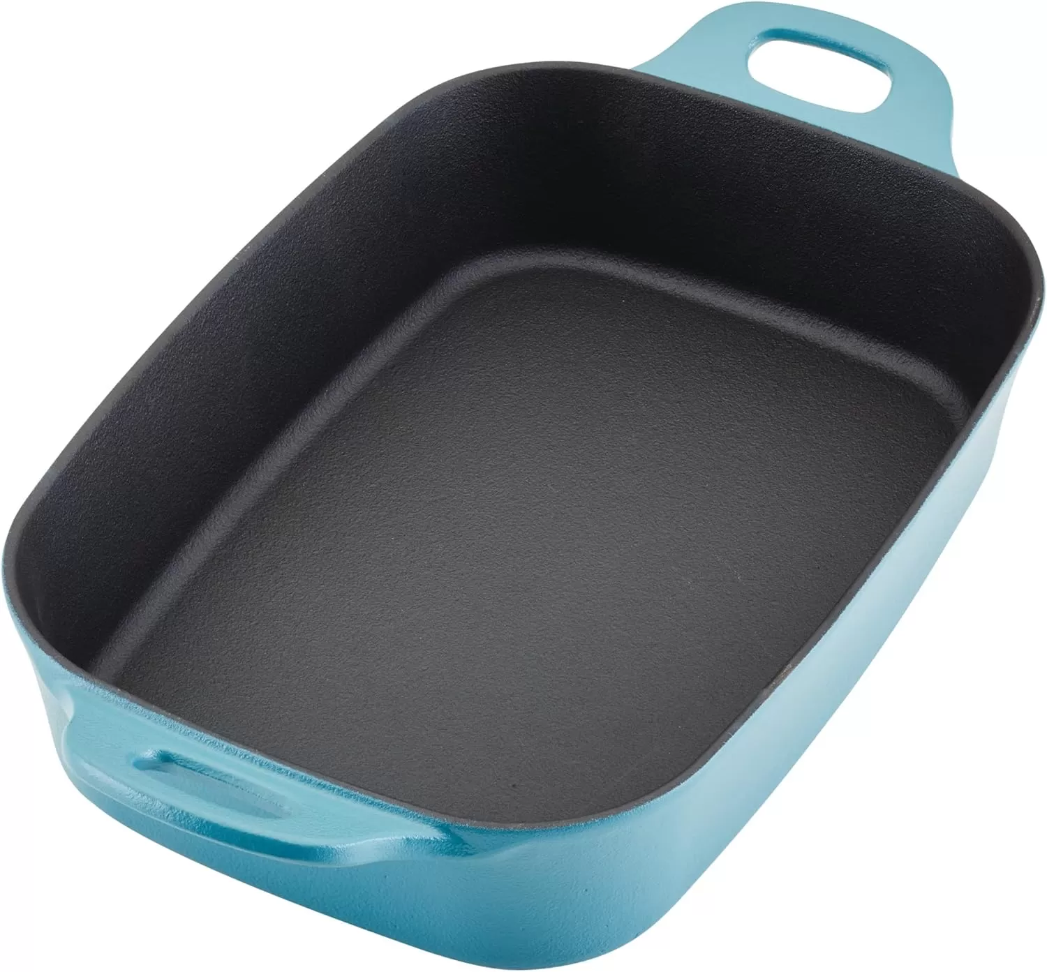 imageRachael Ray NITRO Cast Iron Roasting Lasagna PanBaking Dish RoasterRectangular 9 Inch x 13 Inch RedAgave Blue