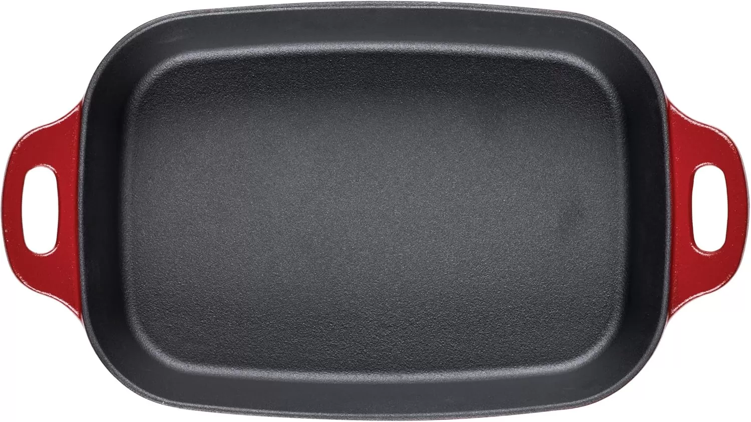 imageRachael Ray NITRO Cast Iron Roasting Lasagna PanBaking Dish RoasterRectangular 9 Inch x 13 Inch RedRed