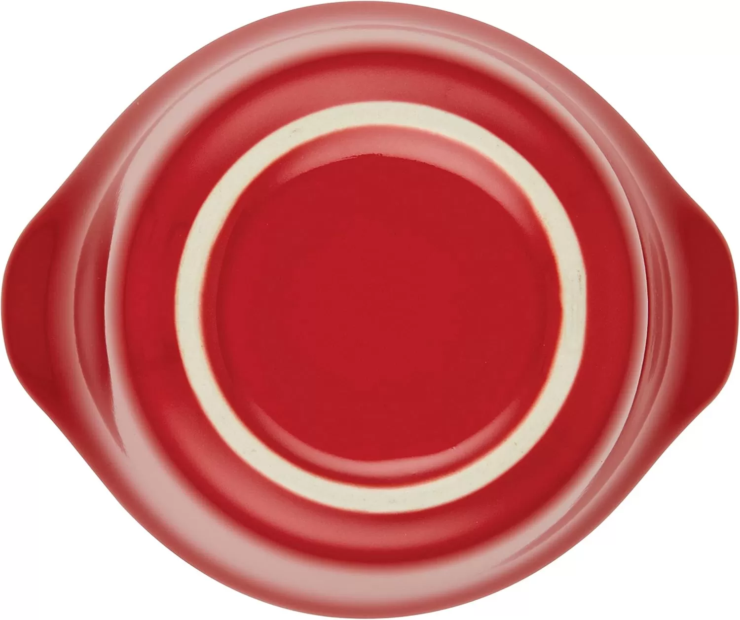 imageRachael Ray Solid Glaze Ceramics Round RamekinsDipping Cup Set 4 Piece Agave BlueRed