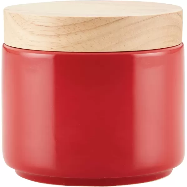 imageRachael Ray Ceramics Stacking SpiceSeasoning Box Set with Lid 2 Piece Light GrayRed