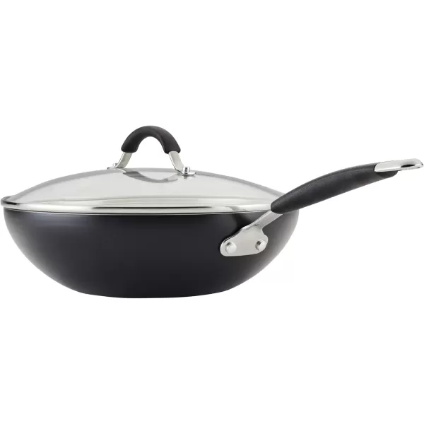 imageRachael Ray Cucina Ceramic Nonstick Saute Pan with Lid 3 Quart Non Stick Sauteuse Pan Dishwasher Safe  AlmondPeppercorn