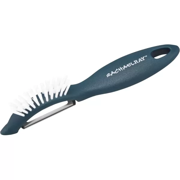 imageRachael Ray Kitchen Gadgets VegetableFruit Peeler with Brush 3In1 Tool RedMarine Blue