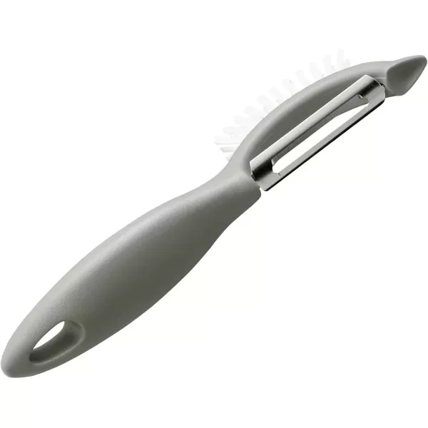 imageRachael Ray Kitchen Gadgets VegetableFruit Peeler with Brush 3In1 Tool RedSea Salt Gray