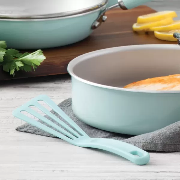 imageRachael Ray KitchenTools and Gadgets Nylon Cooking Utensils  Spatula  Fish Turners  2 Piece RoseLight Blue