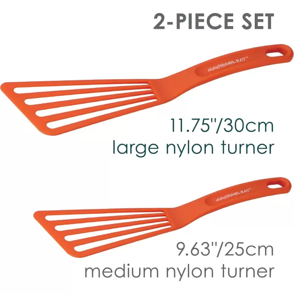imageRachael Ray KitchenTools and Gadgets Nylon Cooking Utensils  Spatula  Fish Turners  2 Piece RoseRed