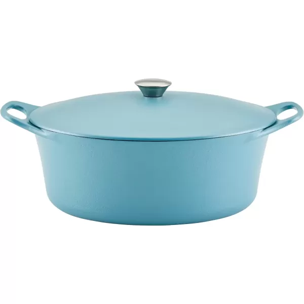 imageRachael Ray NITRO Cast Iron Dutch Oven 65 Quart Agave BlueAgave Blue