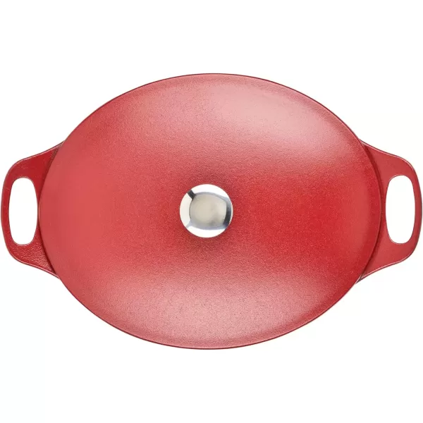 imageRachael Ray NITRO Cast Iron Dutch Oven 65 Quart Agave BlueRed