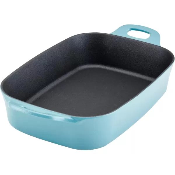 imageRachael Ray NITRO Cast Iron Roasting Lasagna PanBaking Dish RoasterRectangular 9 Inch x 13 Inch RedAgave Blue