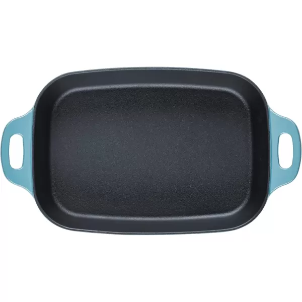 imageRachael Ray NITRO Cast Iron Roasting Lasagna PanBaking Dish RoasterRectangular 9 Inch x 13 Inch RedAgave Blue