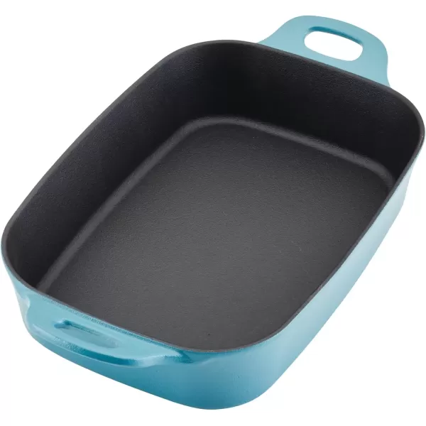 imageRachael Ray NITRO Cast Iron Roasting Lasagna PanBaking Dish RoasterRectangular 9 Inch x 13 Inch RedAgave Blue