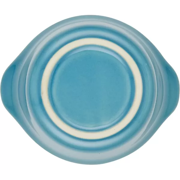 imageRachael Ray Solid Glaze Ceramics Round RamekinsDipping Cup Set 4 Piece Agave BlueAgave Blue