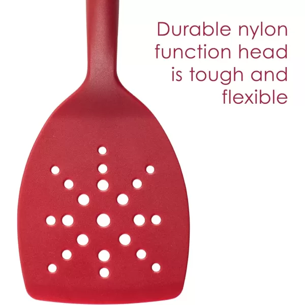 imageRachael Ray Tools and Gadgets Lazy Tools Nonstick KitchenCooking Utensil Set 6 Piece  Red