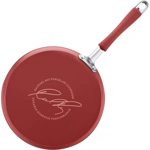 imageRachael Ray  16802 Rachael Ray Cucina Nonstick Cookware Pots and Pans Set 12 Piece Sea Salt GrayCranberry Red