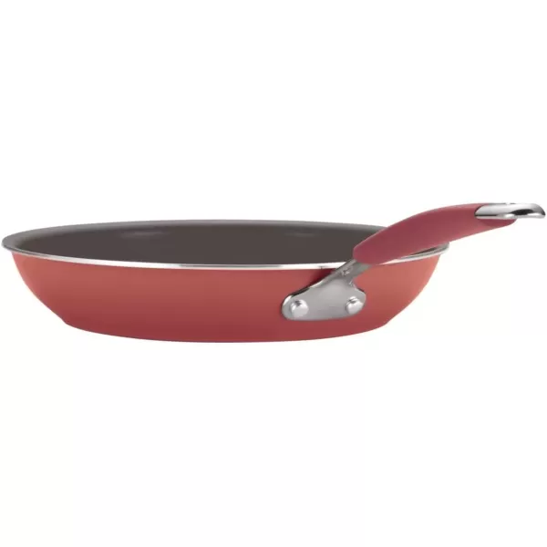 imageRachael Ray  16802 Rachael Ray Cucina Nonstick Cookware Pots and Pans Set 12 Piece Sea Salt GrayCranberry Red