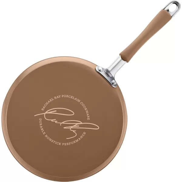 imageRachael Ray  16802 Rachael Ray Cucina Nonstick Cookware Pots and Pans Set 12 Piece Sea Salt GrayMushroom Brown