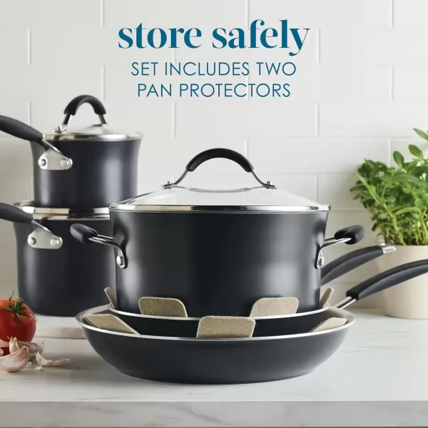 imageRachael Ray  16802 Rachael Ray Cucina Nonstick Cookware Pots and Pans Set 12 Piece Sea Salt GrayPeppercorn