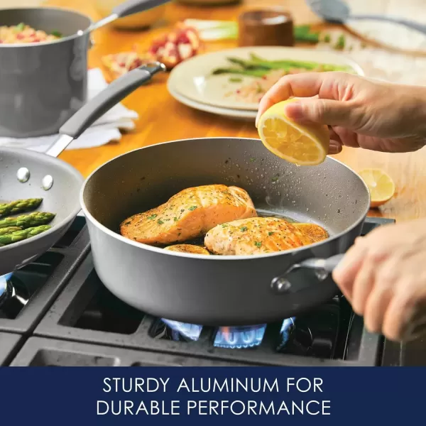 imageRachael Ray  16802 Rachael Ray Cucina Nonstick Cookware Pots and Pans Set 12 Piece Sea Salt GraySea Salt Gray
