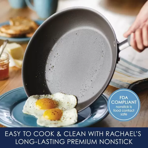 imageRachael Ray  16802 Rachael Ray Cucina Nonstick Cookware Pots and Pans Set 12 Piece Sea Salt GraySea Salt Gray