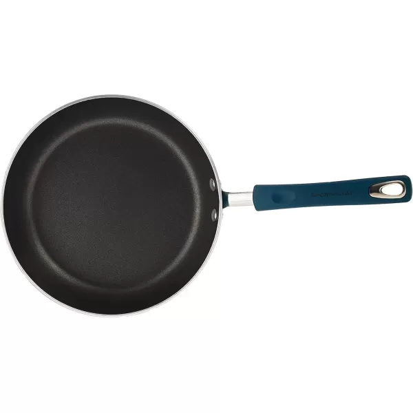 imageRachael Ray Brights Nonstick Frying Pan Set  Fry Pan Set  Skillet Set  925 Inch and 11 Inch GrayMarine Blue