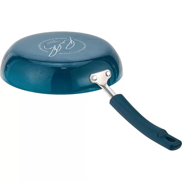imageRachael Ray Brights Nonstick Frying Pan Set  Fry Pan Set  Skillet Set  925 Inch and 11 Inch GrayMarine Blue