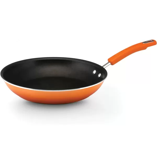 imageRachael Ray Brights Nonstick Frying Pan Set  Fry Pan Set  Skillet Set  925 Inch and 11 Inch GrayOrange Gradient