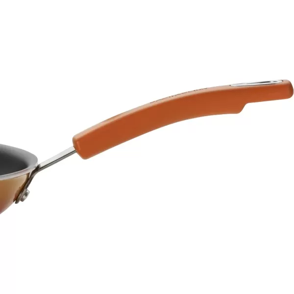 imageRachael Ray Brights Nonstick Frying Pan Set  Fry Pan Set  Skillet Set  925 Inch and 11 Inch GrayOrange Gradient
