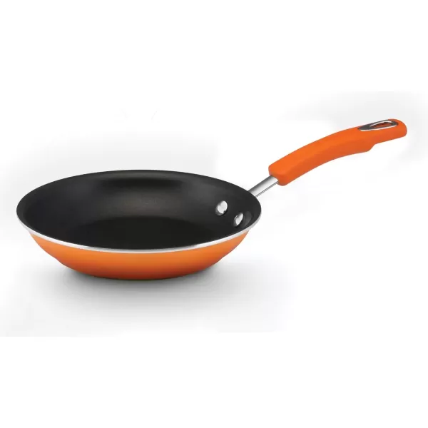 imageRachael Ray Brights Nonstick Frying Pan Set  Fry Pan Set  Skillet Set  925 Inch and 11 Inch GrayOrange Gradient