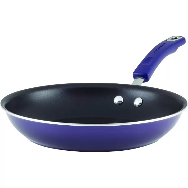 imageRachael Ray Brights Nonstick Frying Pan Set  Fry Pan Set  Skillet Set  925 Inch and 11 Inch GrayPurple Gradient