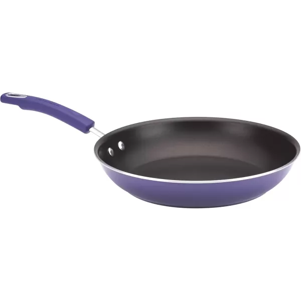imageRachael Ray Brights Nonstick Frying Pan Set  Fry Pan Set  Skillet Set  925 Inch and 11 Inch GrayPurple Gradient