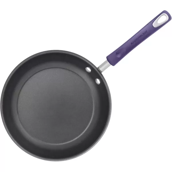 imageRachael Ray Brights Nonstick Frying Pan Set  Fry Pan Set  Skillet Set  925 Inch and 11 Inch GrayPurple Gradient