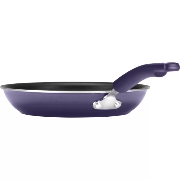 imageRachael Ray Brights Nonstick Frying Pan Set  Fry Pan Set  Skillet Set  925 Inch and 11 Inch GrayPurple Gradient