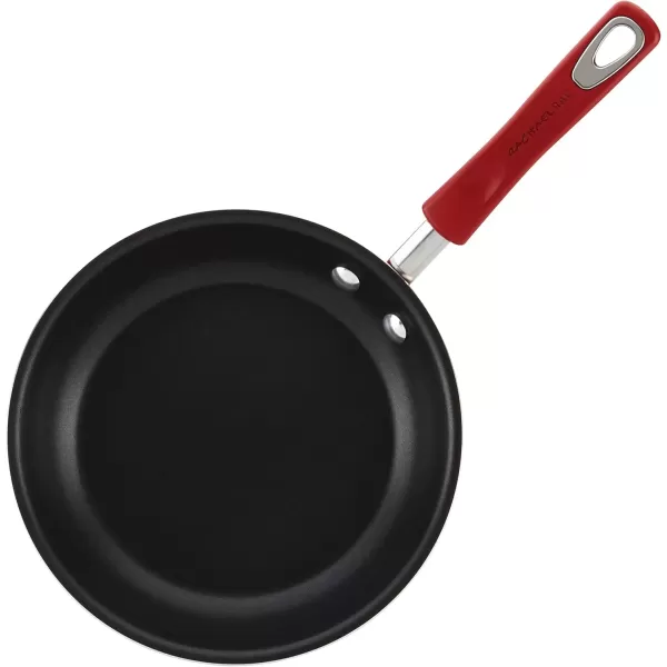 imageRachael Ray Brights Nonstick Frying Pan Set  Fry Pan Set  Skillet Set  925 Inch and 11 Inch GrayRed