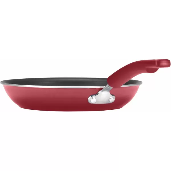 imageRachael Ray Brights Nonstick Frying Pan Set  Fry Pan Set  Skillet Set  925 Inch and 11 Inch GrayRed Gradient
